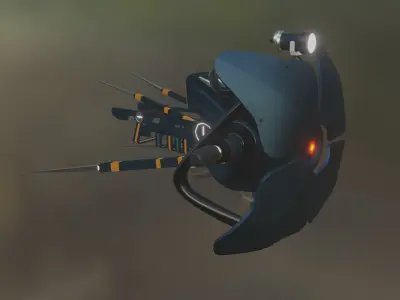 Half-Life 2 Combine Drone Low-poly 3D model