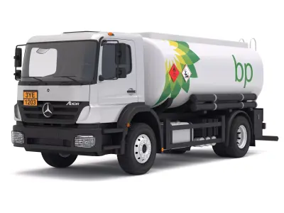 Mercedes-Benz Axor BP Truck Tanker 3D model