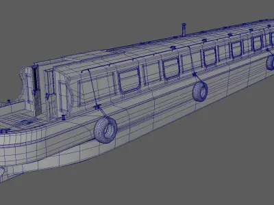 Narrowboat lincolnshire 3D model