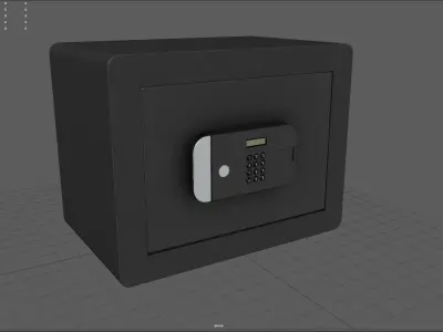 Safe Box Low-poly 3D model