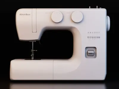Sewing Machine Low-poly 3D model get