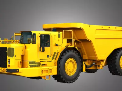 AD63 Underground Mining Dump Truck 3D model