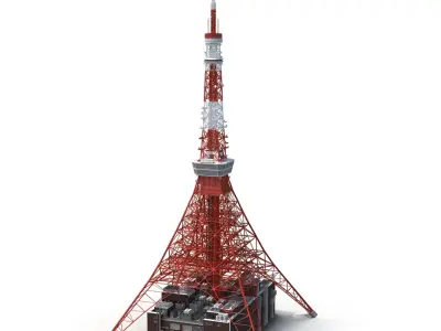 Tokyo Tower 3D model buy