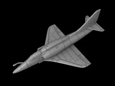  Military Aircraft A-4 SkyHawk Scale 1-144 3D print model