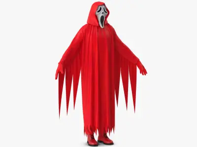 Halloween Costume Ghostface 3 3D model