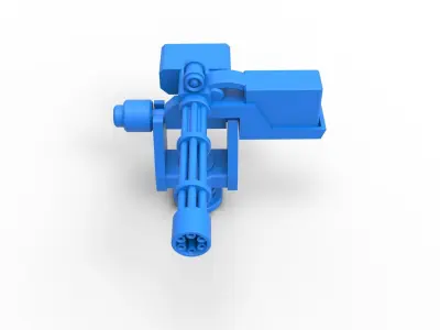 Machine gun turret Scale 1 to 25 3D print model