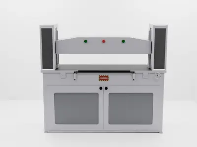 Hidrolic Cutter Machine Low-poly 3D model