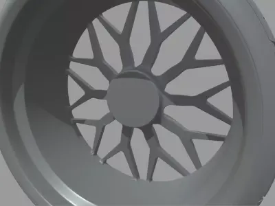 Wheel 05 Low-poly 3D model