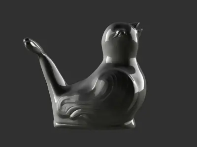 Bird figurine 3D model