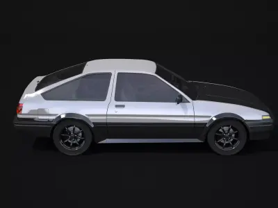 Toyota AE86 Trueno 3D model