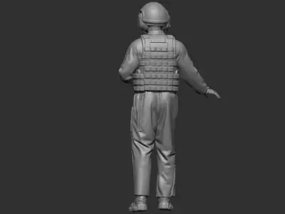 USA  Modern Tankman  3D print model