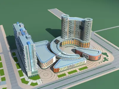 Commercial Building 3D model 132