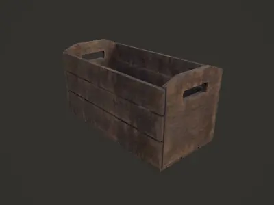 Wooden Crates Free low-poly 3D model
