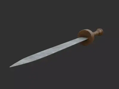 Roman Sword Free low-poly 3D model purchase
