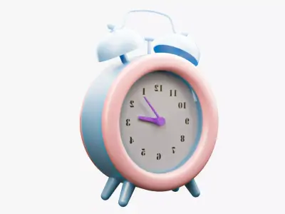 clock Low-poly 3D model