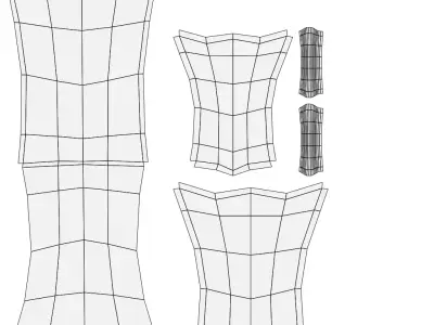 Stylized Tower Shield Game Asset Low-poly 3D model