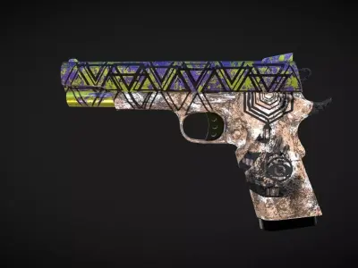 M9-GHOSTLINE gun pattern Free 3D model