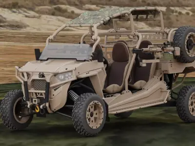Polaris RMZR D4 with REAPR  Low-poly 3D model