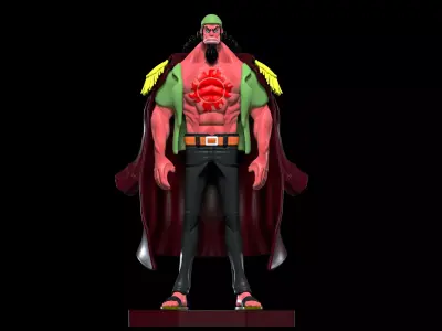 Fisher Tiger - Fish man - ONE PIECE - Split part 3D print model