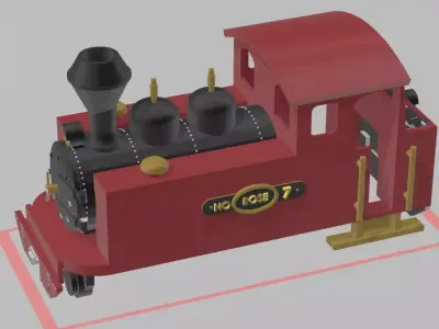 Freelance OO9 Fowler Locomotive 3D print model
