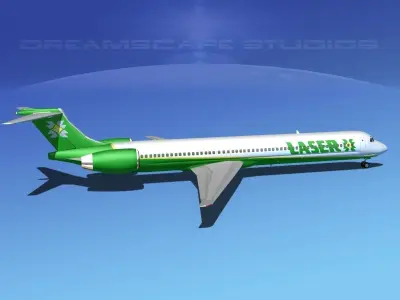 McDonnell Douglas MD80 Laser 3D model