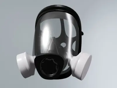 Gasmask 2 gas mask Low-poly 3D model