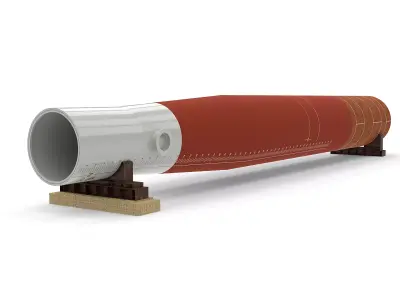 Monopile WTG Foundation - Offshore Wind Energy 3D model