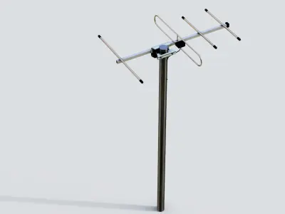 Antenna 18 Low-poly 3D model