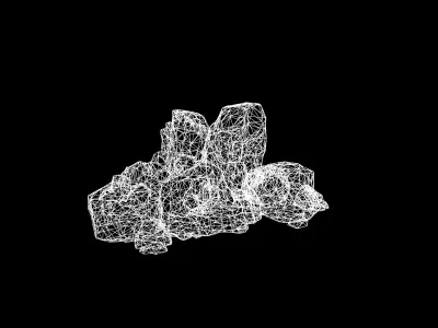 Low Poly Stylized Copper Ore Deposit Low-poly 3D model