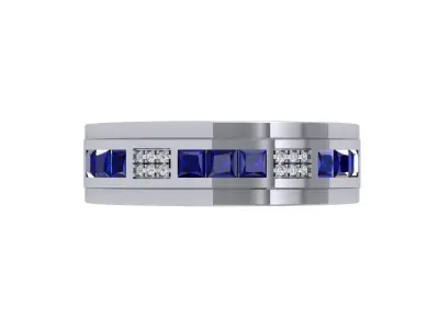 Solitaire Engagement Ring 3D print model 73