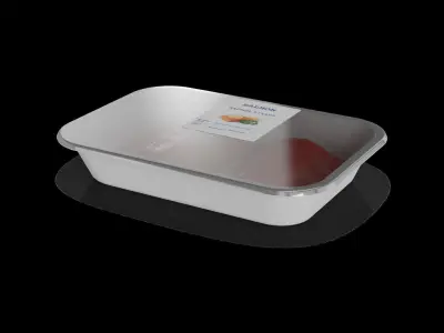 Frozen seafood Frozen Salmon Fillets 3D model