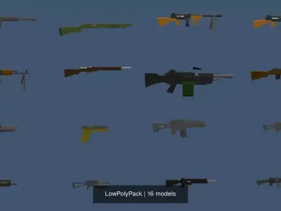 LowPolyPack pixel gun