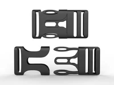 Plastic Buckle  3D model