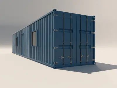 Shipping Container Office  3D model 3D model