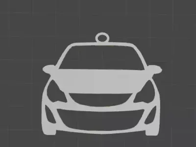 Opel Corsa D 07-13 Car Rearview Mirror Ornament - Key Chain Free 3D print model