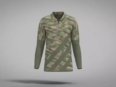 Military Outfit - T-shirt Low-poly 3D model