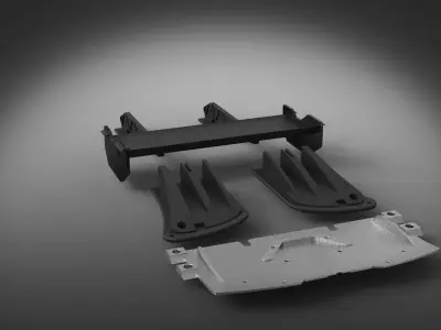 Adjustable Racing Dampers tuning  3D model