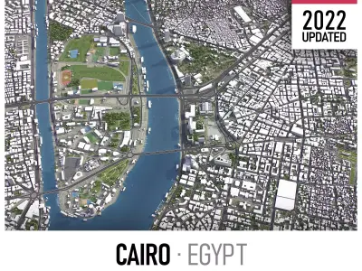 Cairo Low-poly 3D model