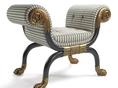 Regency Window Seat 3D model