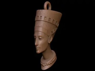 Nefertiti Pendant Free 3D print model purchase