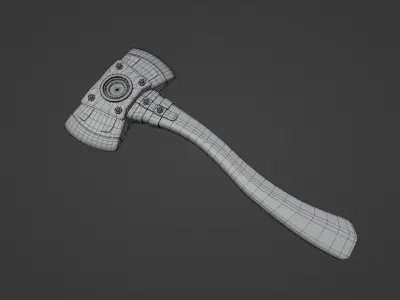 FireAxe axe Low-poly 3D model