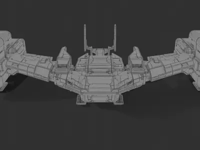 scifi-model548 spaceship 3D model