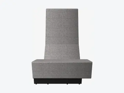 Seating - Contemporary - Blume - Type - Closing - High Back Low-poly 3D model