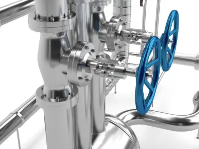 Industrial Pipe 3D model from CGTrader