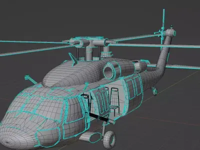 blackhawk chinook helicopter - chinook helicopter Free 3D model