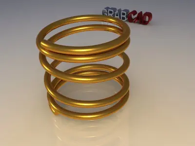 Spring different colored springs Free 3D model
