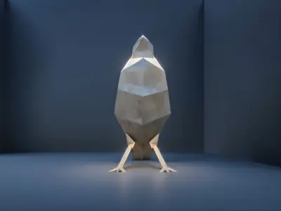 Poligon Bird Free 3D print model