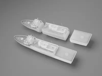 Tamandare Frigate - Resin printing 3D print model