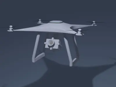 Drone with camera 3D model purchase
