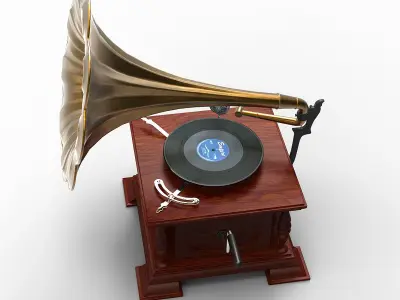 Gramophone 3D model